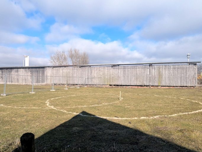 Therapiewiese mit angezeichner Fläche für die Jurte