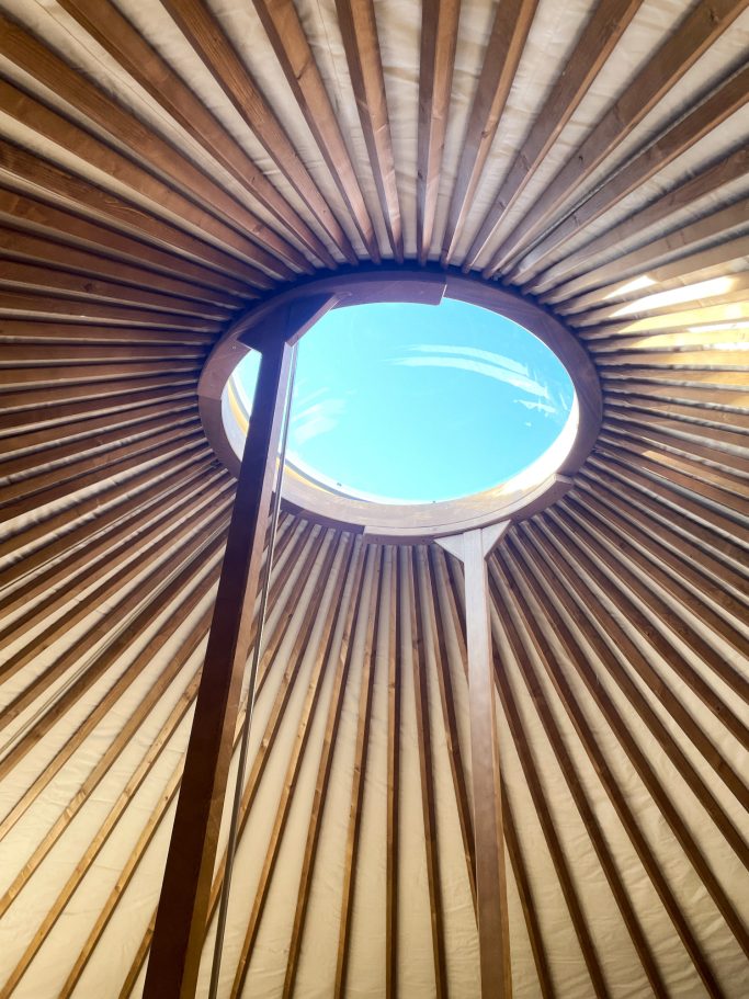 Dachluke der Jurte